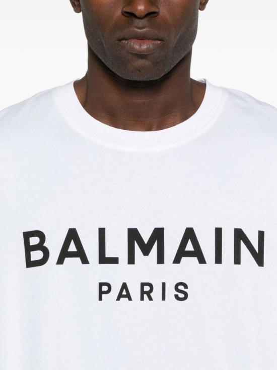  발망 반팔 티셔츠 EH1EG010BB73GAB White - BALMAIN