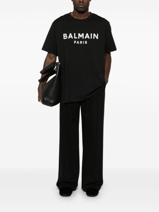  발망 반팔 티셔츠 EH1EG010BB73EAB Black - BALMAIN