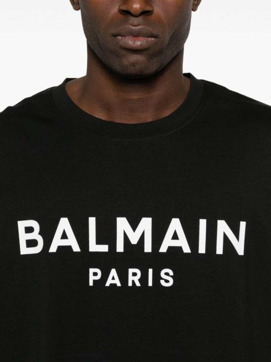  발망 반팔 티셔츠 EH1EG010BB73EAB Black - BALMAIN