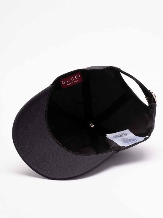  구찌 로고 자수 코튼 볼캡  7927824HBBB1000 Black - GUCCI