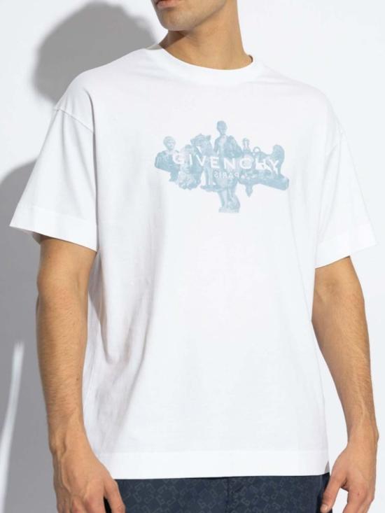  지방시 반팔 티셔츠 BM71MG3YPL100 White - GIVENCHY