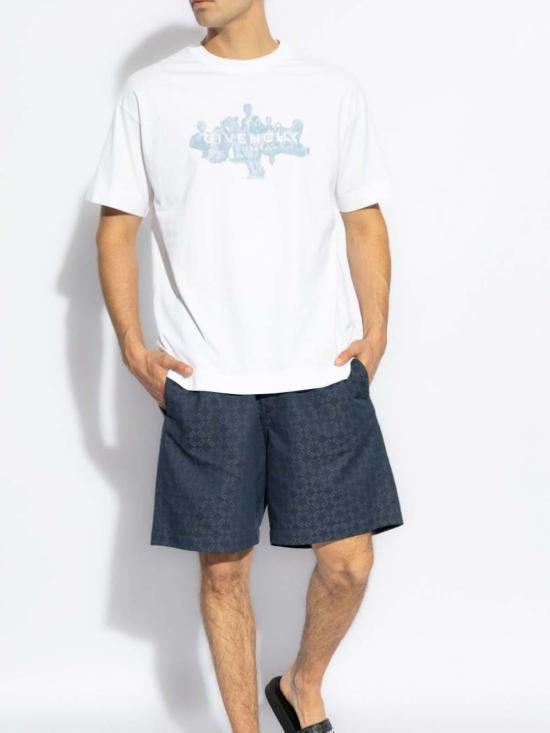  지방시 반팔 티셔츠 BM71MG3YPL100 White - GIVENCHY