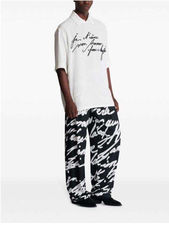 25SS 발망 반팔 셔츠 EH1AM055VB000FA White - BALMAIN