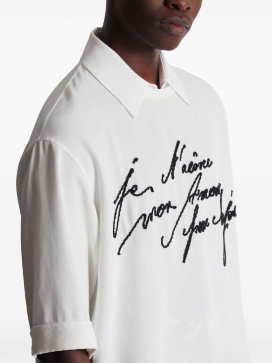 25SS 발망 반팔 셔츠 EH1AM055VB000FA White - BALMAIN