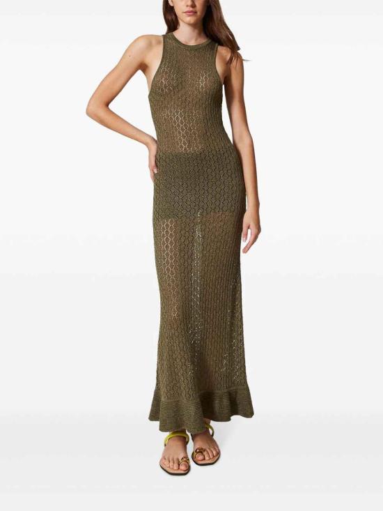 25SS 트윈셋 롱 원피스 251LB3ABBS1994112135 Green - TWINSET