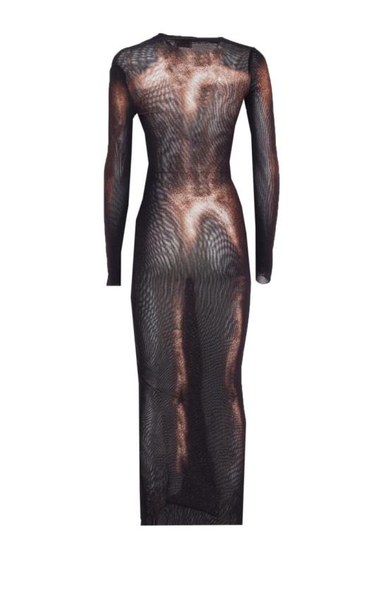 25FW 장 폴 고티에 롱 원피스 DR051M010P0060 Black - JEAN PAUL GAULTIER