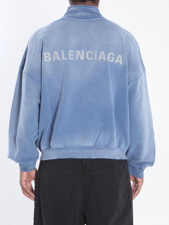 25FW 발렌시아가 집업 니트 4494449 844162 TSVP1 4530 BLUE - BALENCIAGA