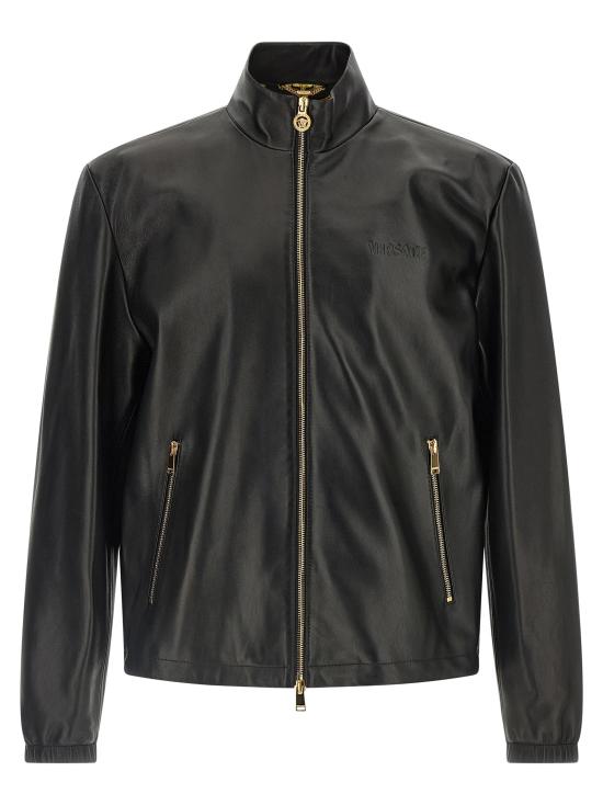 25FW 베르사체 가죽 자켓 10196061A141411B000
