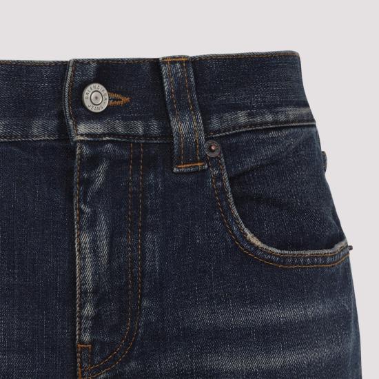 25FW 발렌시아가 슬림 핏 부츠컷 팬츠 838692TSWC45002 BLUE - BALENCIAGA