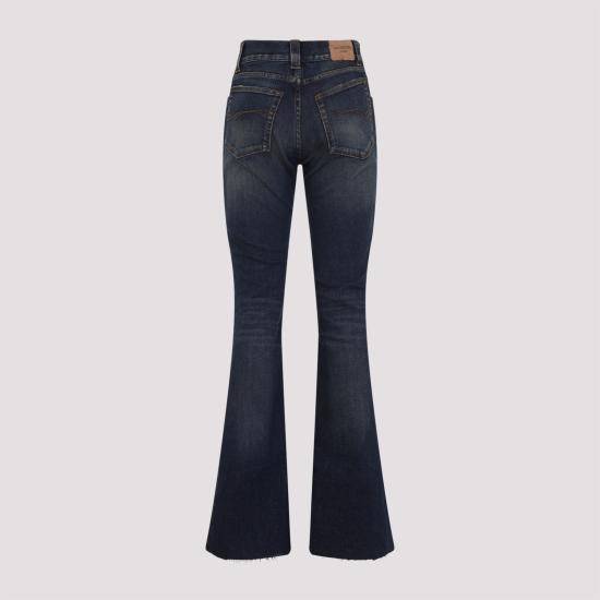 25FW 발렌시아가 슬림 핏 부츠컷 팬츠 838692TSWC45002 BLUE - BALENCIAGA