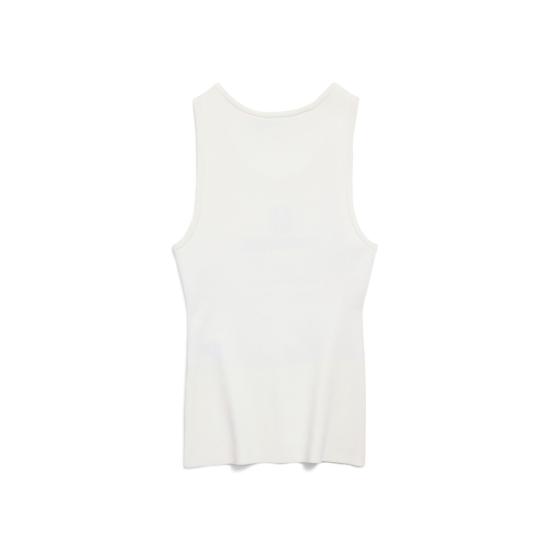 25FW 발렌시아가 민소매 티셔츠 835500T52319040 WHITE - BALENCIAGA