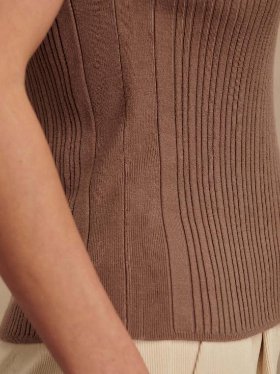  발리 민소매 티셔츠 바를리 아나스타샤 리브 니트 탱크 - VARLEY