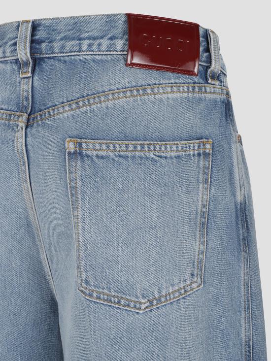 25FW 구찌 와이드 레그 데님 팬츠 816971XDC7S 4009 LIGHT BLUE - GUCCI