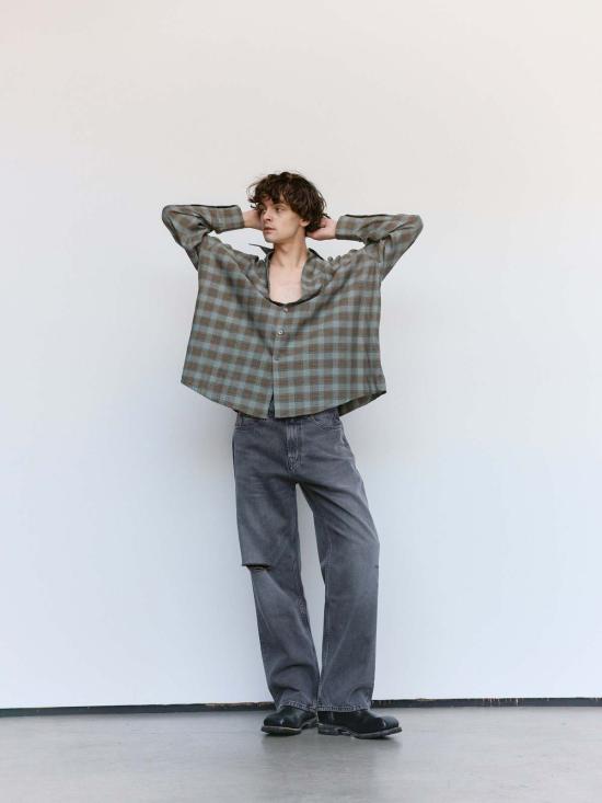  아워레가시 데님 팬츠 아워 레거시 하이웨이 커피 코튼 서드 컷 진 - OUR LEGACY