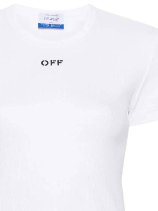 25FW 오프화이트 반팔 티셔츠 OWAA065C99JER0050110 White - OFF WHITE