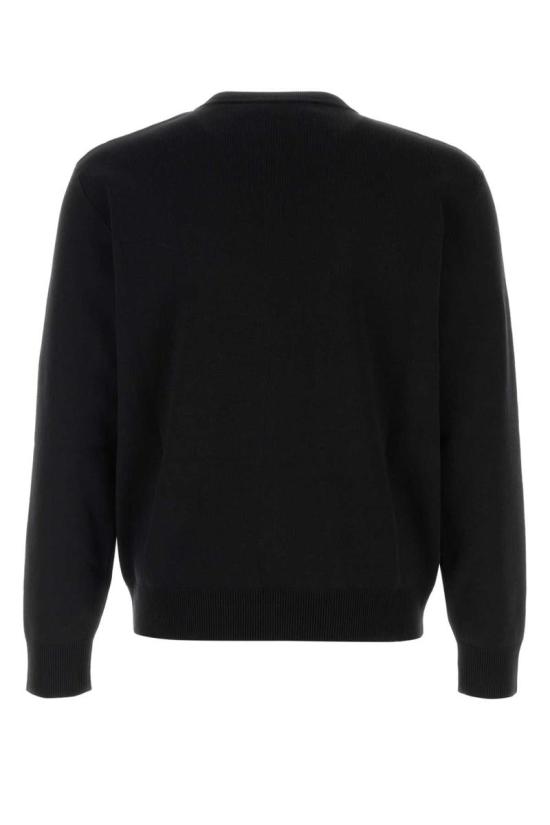 25FW 구찌 인타르시아 디테일 실크 코튼 스웨터 834313XKEZK 1070 Black - GUCCI