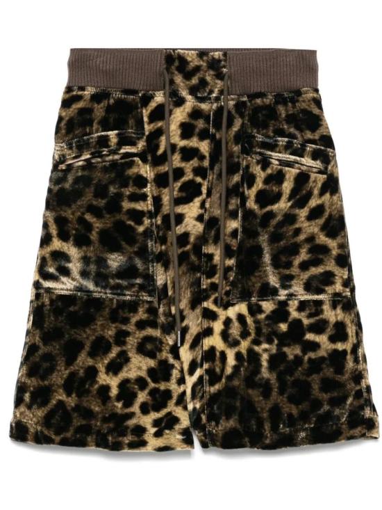 25SS 알13 숏팬츠 R13WR376R464A LEOPARD VELVET