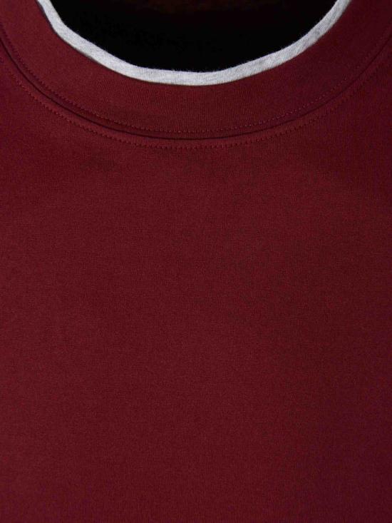 25FW 브루넬로 쿠치넬리 반팔 셔츠 M0B137427 COA16AMARANTO GRIGIO WHITE - BRUNELLO CUCINELLI