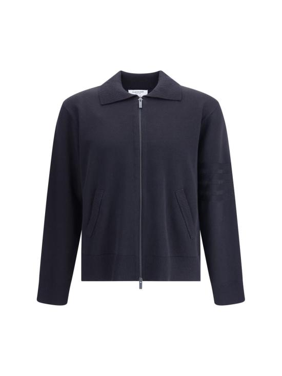 25FW 톰브라운 집업 니트 MKT021AY1055 415 BLUE