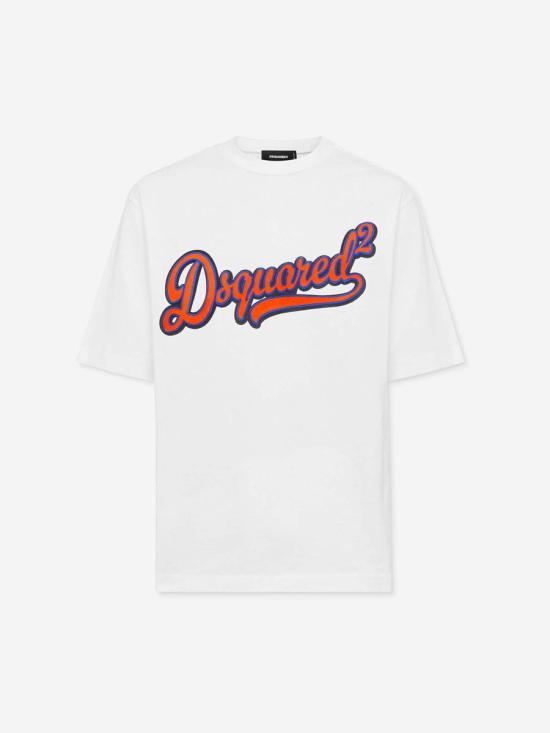 25FW 디스퀘어드2 반팔 셔츠 S74GD1435S24583 100 WHITE