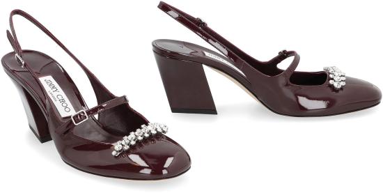 25FW 지미추 힐/펌프스 BELINDASB70PAT DEEPMERLOT Red - JIMMY CHOO