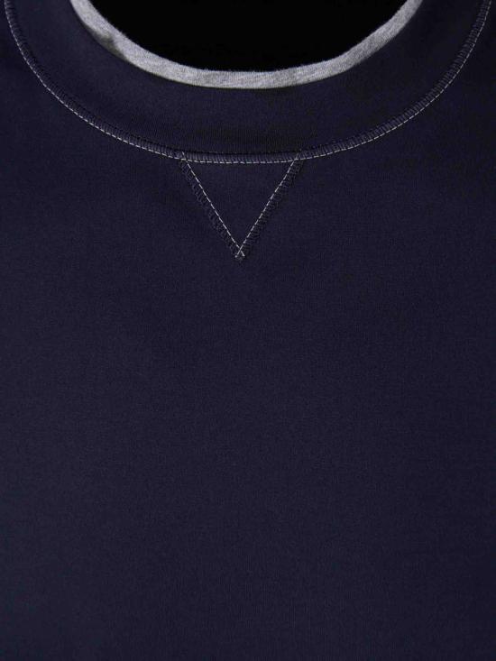 25FW 브루넬로 쿠치넬리 반팔 셔츠 M0B137451G CD325COBALTO X DISTINTA US USARE WHITE - BRUNELLO CUCINELLI