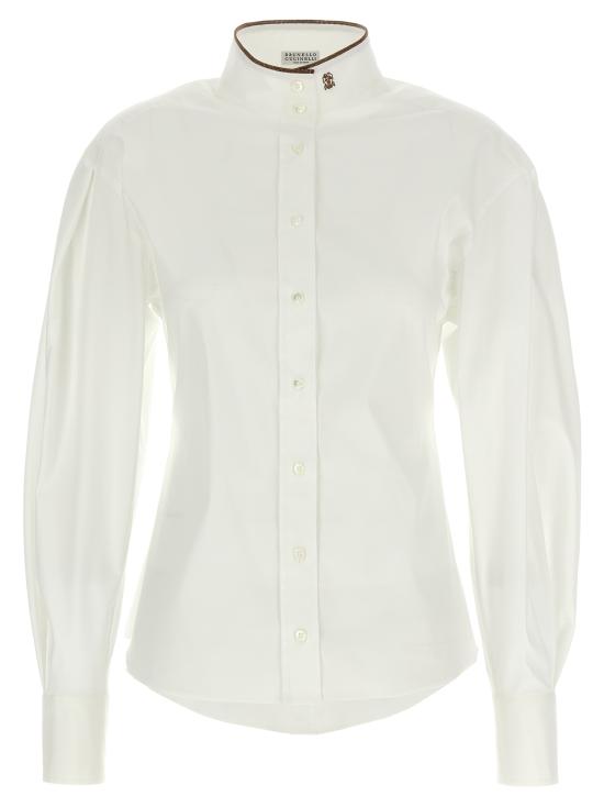 25FW 브루넬로 쿠치넬리 블라우스 M0091NL936C159 White