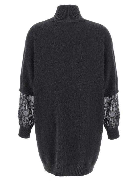 25FW 브루넬로 쿠치넬리 미디 원피스 M12730A94C2803 Gray - BRUNELLO CUCINELLI