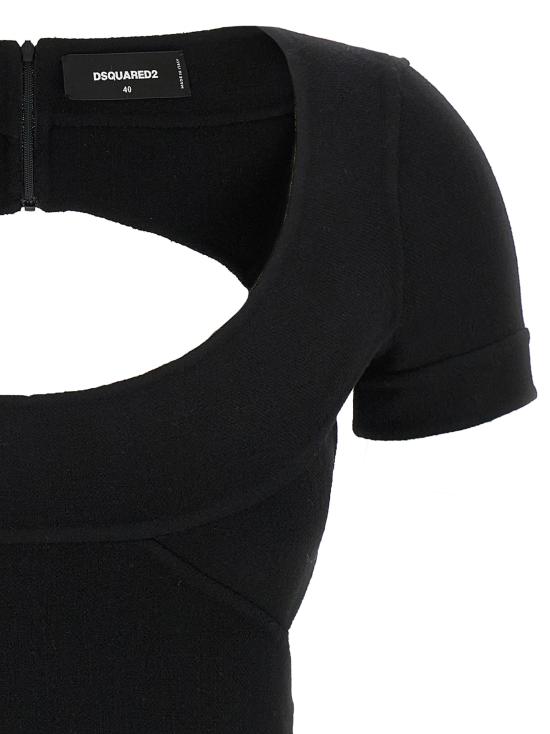 25FW 디스퀘어드2 숏 원피스 S75CV0934S41343900 Black - DSQUARED2