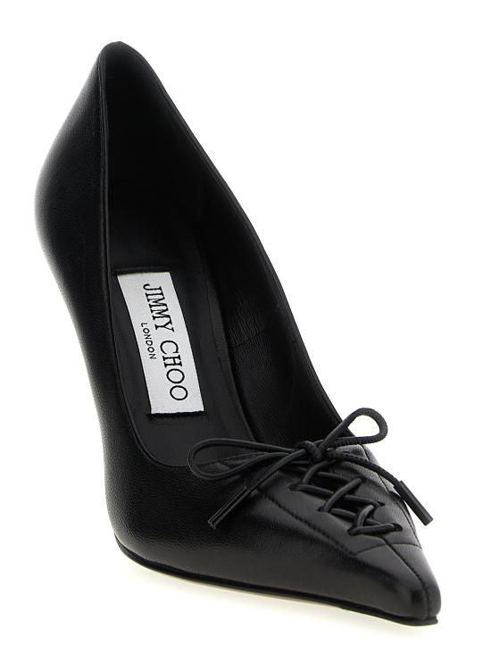 25FW 지미추 블랙 나파 가죽 펌프스 SCARLETT95NAPBLACK Black - JIMMY CHOO