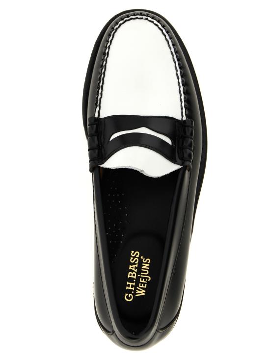 25FW 지에이치 바스앤코 위준 II 라손 페니 로퍼 슬립온 페니 로퍼 BA11010H001 White Black - G.H. BASS & CO.