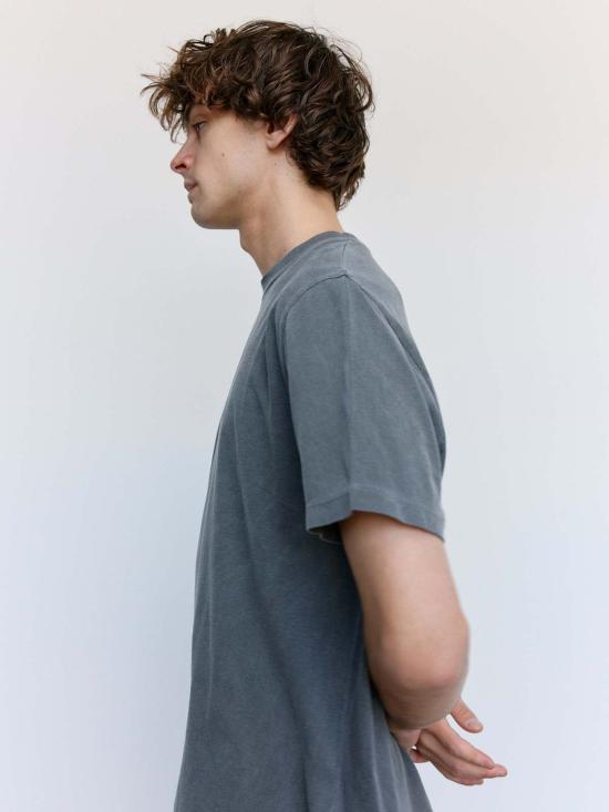  아워레가시 반팔 티셔츠 아워 레거시 워른 블랙 레거시 저지 코튼 박스 티셔츠 - OUR LEGACY