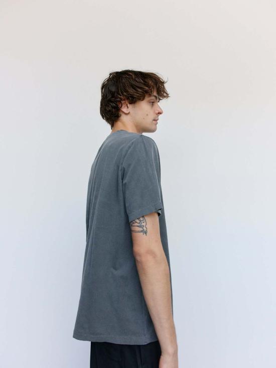  아워레가시 반팔 티셔츠 아워 레거시 워른 블랙 레거시 저지 코튼 박스 티셔츠 - OUR LEGACY