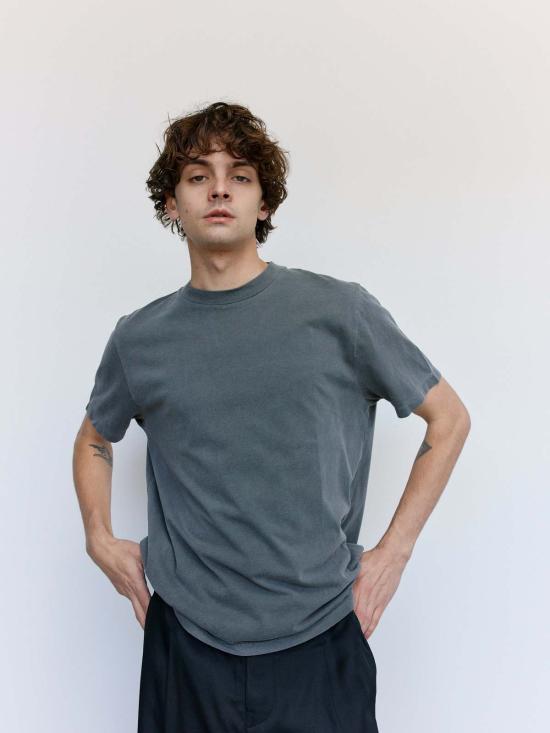  아워레가시 반팔 티셔츠 아워 레거시 워른 블랙 레거시 저지 코튼 박스 티셔츠 - OUR LEGACY