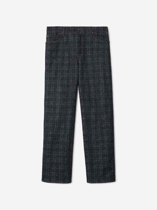 25FW 버버리 루즈 체크 데님 진 8110647 A5924 INDIGO IP CHECK - BURBERRY
