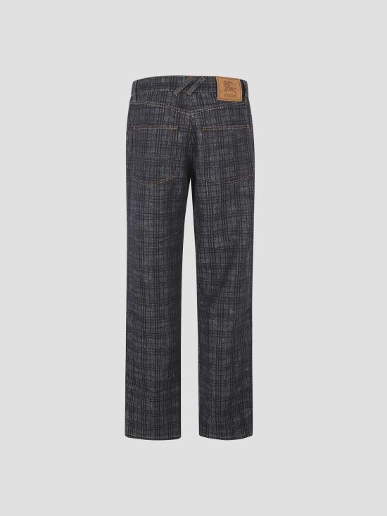 25FW 버버리 루즈 체크 데님 진 8110647 A5924 INDIGO IP CHECK - BURBERRY