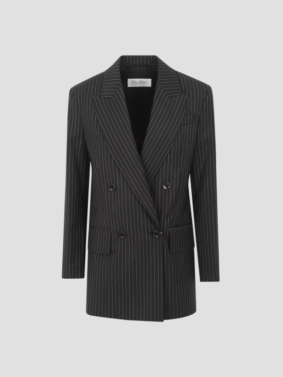 25FW 막스마라 자켓 2521046021600 002 BLACK WHITE