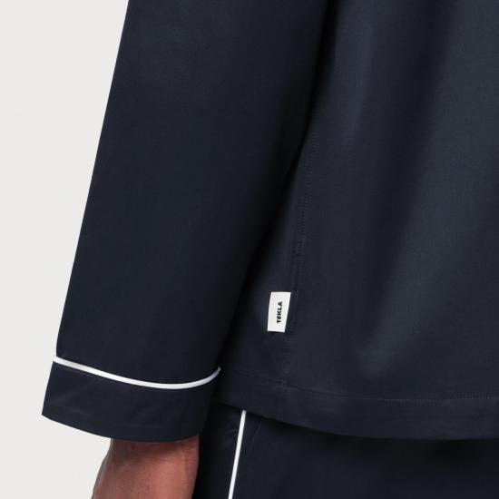 25FW 테클라 후드 티셔츠 SWT NAVCO Blue - TEKLA