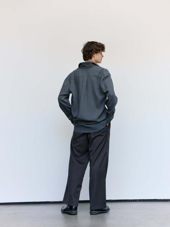  아워레가시 스트레이트 팬츠 아워 레거시 하바나 브라운 체인 울 레저 팬츠 - OUR LEGACY