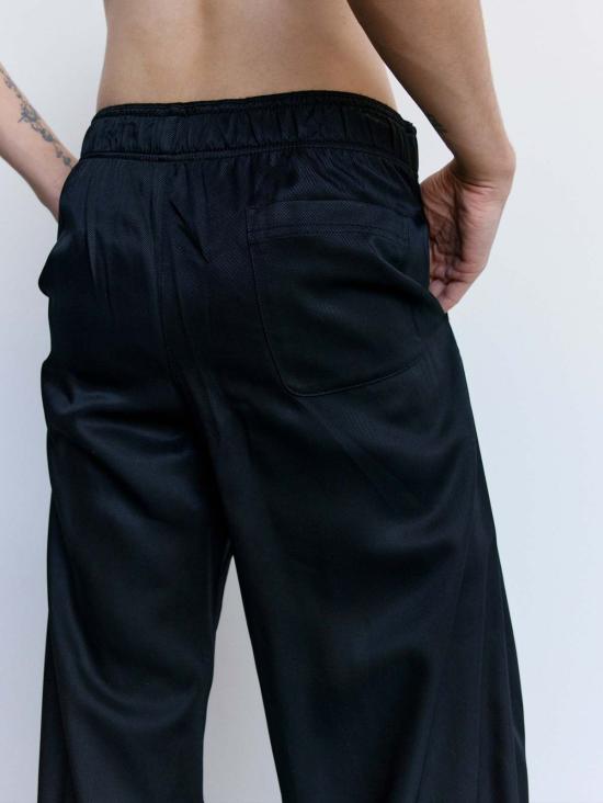  아워레가시 스트레이트 팬츠 아워 레거시 프레시 블랙 타맥 트윌 비스코스 레저 팬츠 - OUR LEGACY