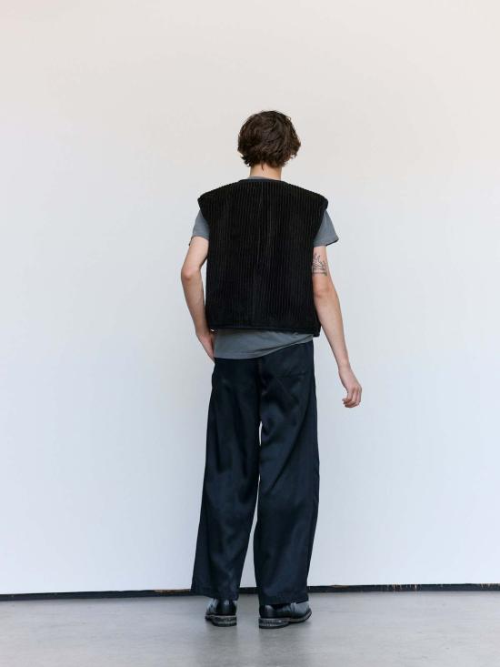  아워레가시 스트레이트 팬츠 아워 레거시 프레시 블랙 타맥 트윌 비스코스 레저 팬츠 - OUR LEGACY