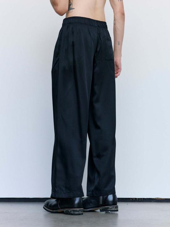  아워레가시 스트레이트 팬츠 아워 레거시 프레시 블랙 타맥 트윌 비스코스 레저 팬츠 - OUR LEGACY