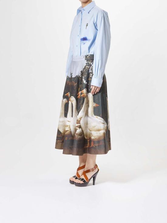  모스키노 롱 스커트 010205531888 Multicolour - MOSCHINO