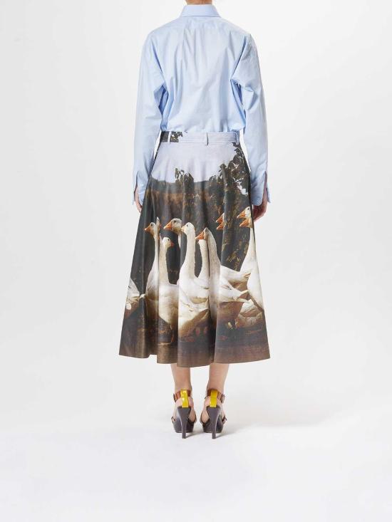  모스키노 롱 스커트 010205531888 Multicolour - MOSCHINO