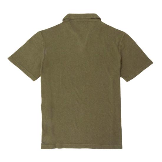 25SS 오피신 제네랄 폴로 티셔츠 S25MTEE209 OLIVE NIGHT Green - OFFICINE GENERALE