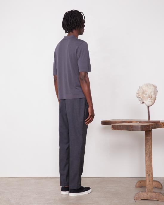 25SS 오피신 제네랄 폴로 티셔츠 S25MKNT300 ASH GREY Grey - OFFICINE GENERALE