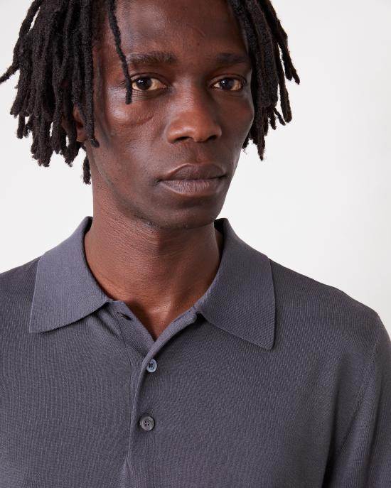 25SS 오피신 제네랄 폴로 티셔츠 S25MKNT300 ASH GREY Grey - OFFICINE GENERALE