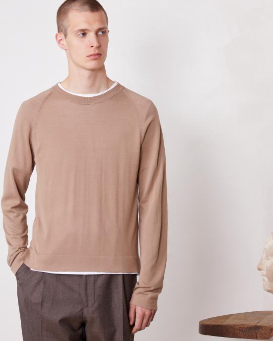25SS 오피신 제네랄 스웨터 S25MKNT307 DRY BROWN Beige - OFFICINE GENERALE