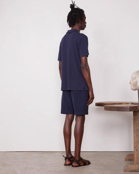 25SS 오피신 제네랄 폴로 티셔츠 S25MTEE207 NIGHT SKY Blue - OFFICINE GENERALE