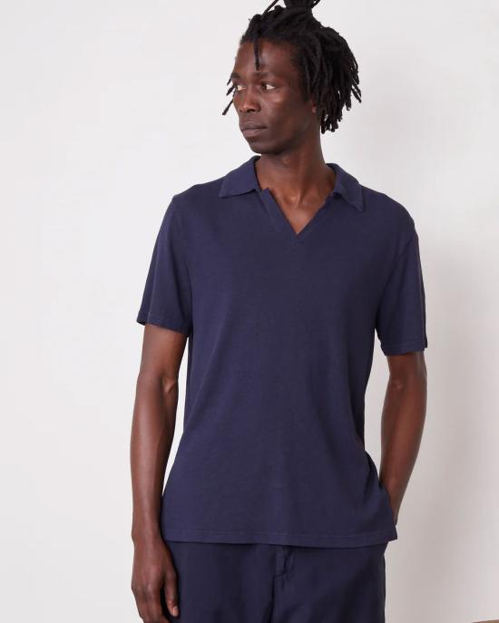 25SS 오피신 제네랄 폴로 티셔츠 S25MTEE207 NIGHT SKY Blue - OFFICINE GENERALE